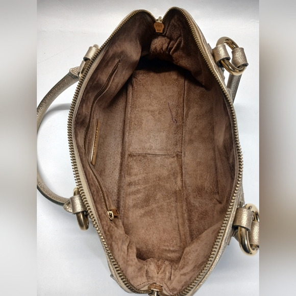 Marc Jacob Metallic Gold Women’s Satchel Handbag - Picture 10 of 16